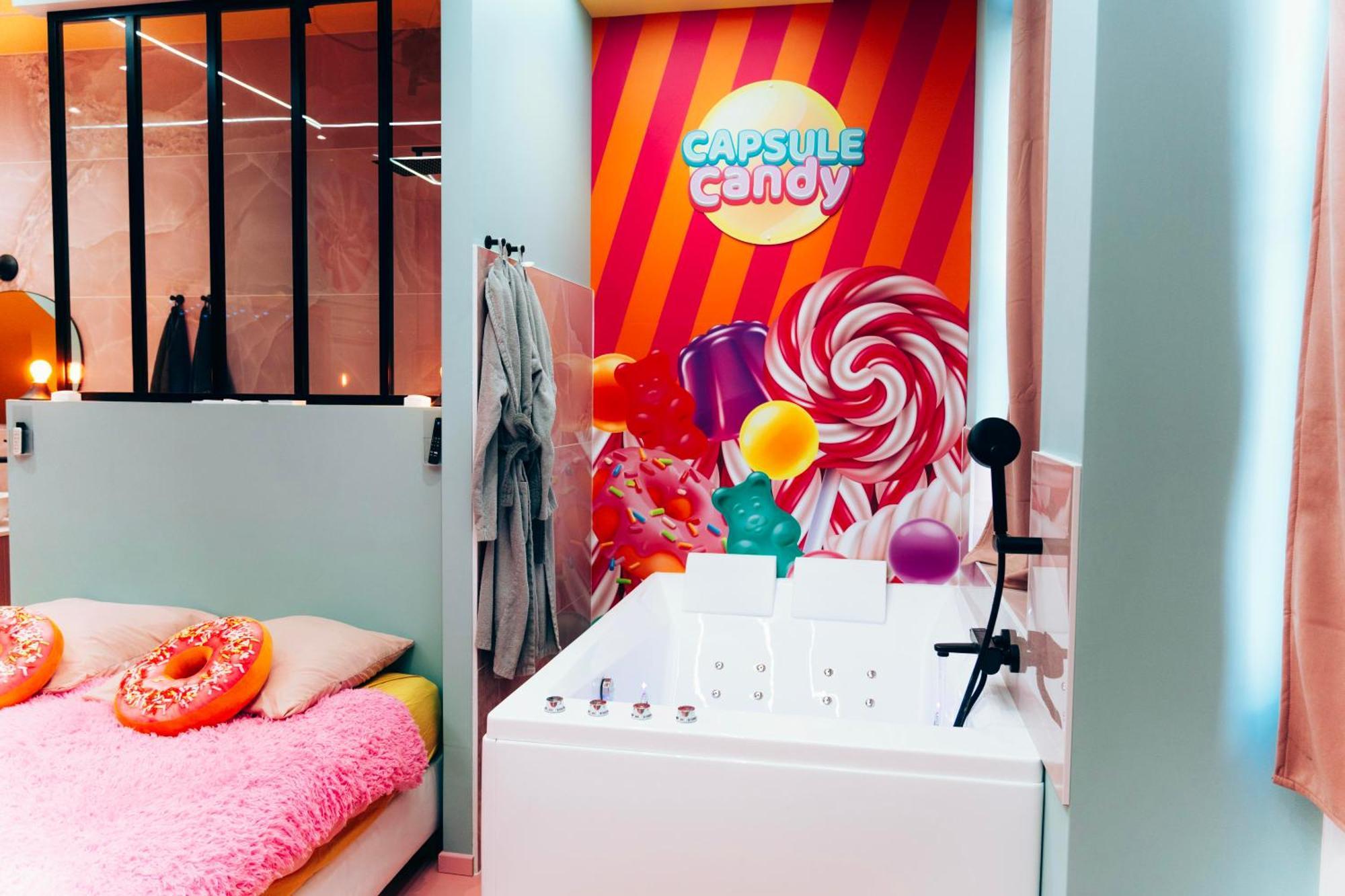 Capsule Bonbon - Balneo - Sauna - Billard - Nintendo Switch Douai Exterior foto